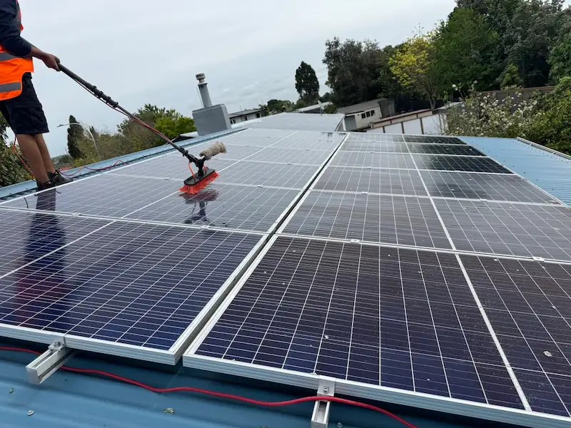 Solar panel cleaning service in Tauranga to improve energy efficiency