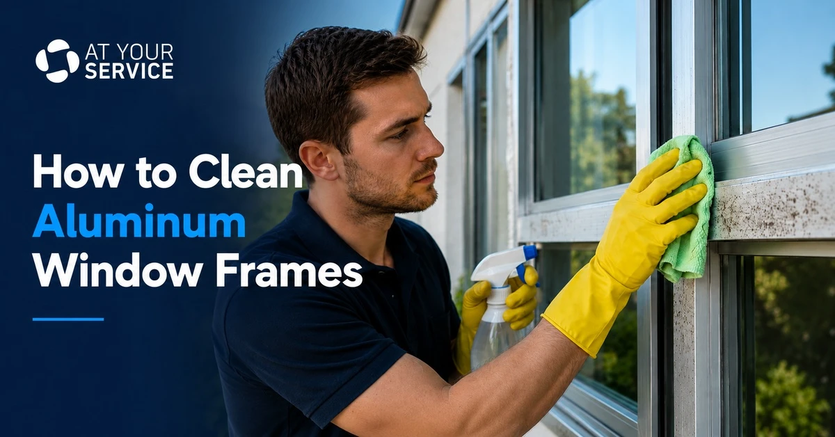 how to clean aluminium window frames