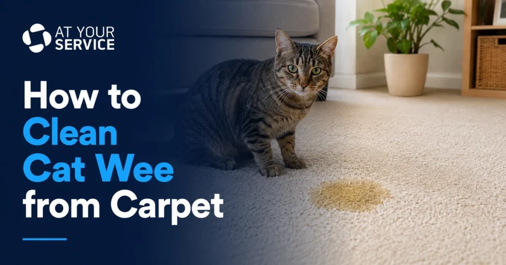 how to clean cat wee from carpet
