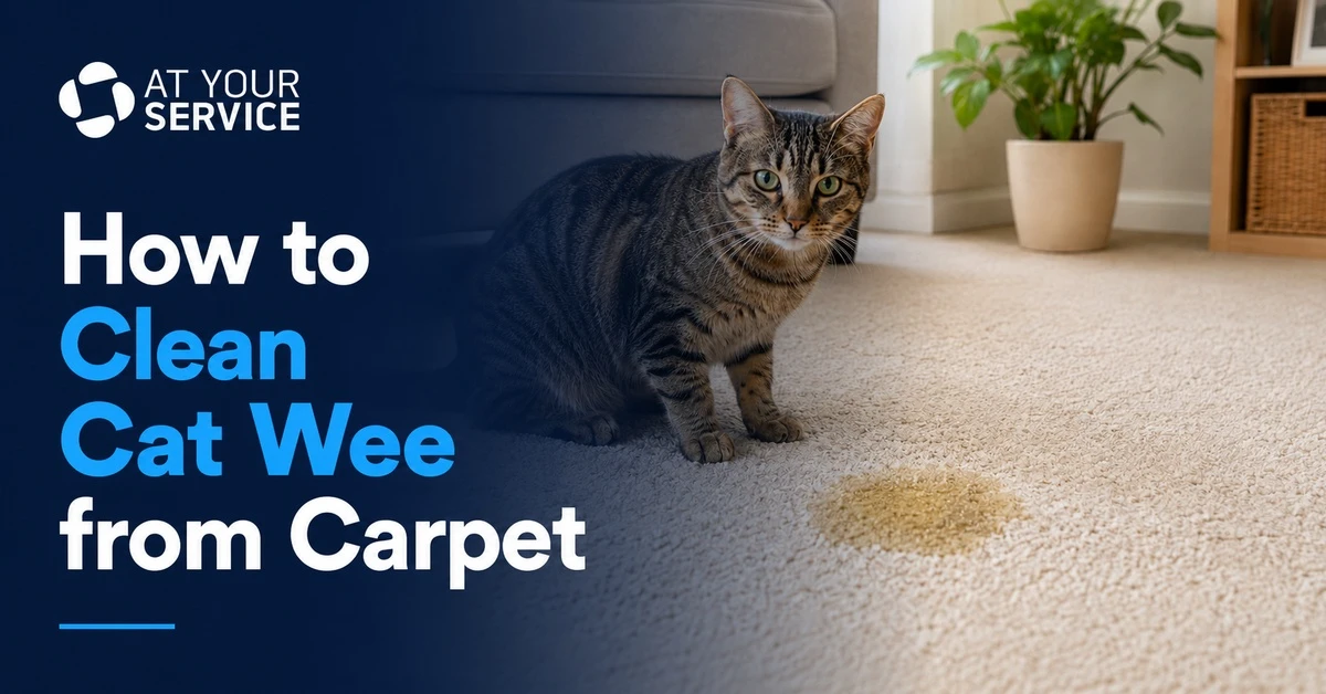 how to clean cat wee from carpet