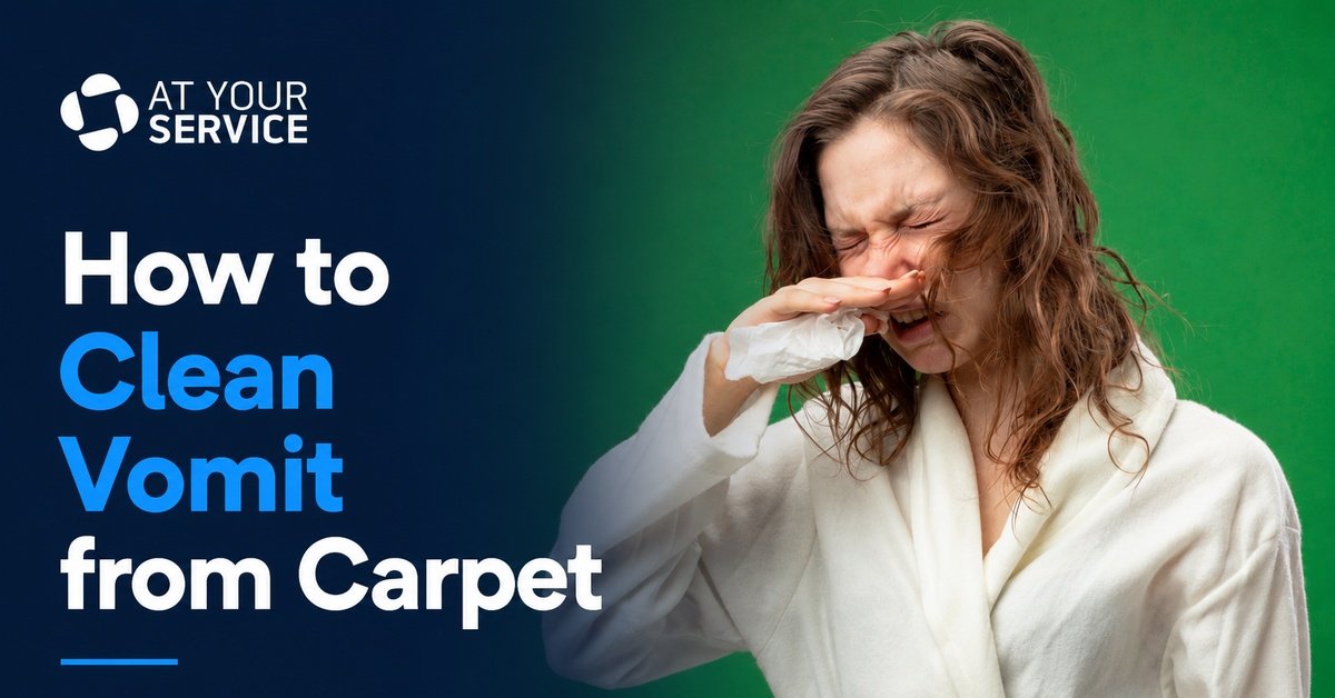 how to clean vomit from carpet